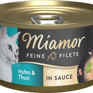 Miamor Feine Filets Huhn & Thunfisch in Sauce 85 Gramm Katzennassfutter Garantierte Lieferung